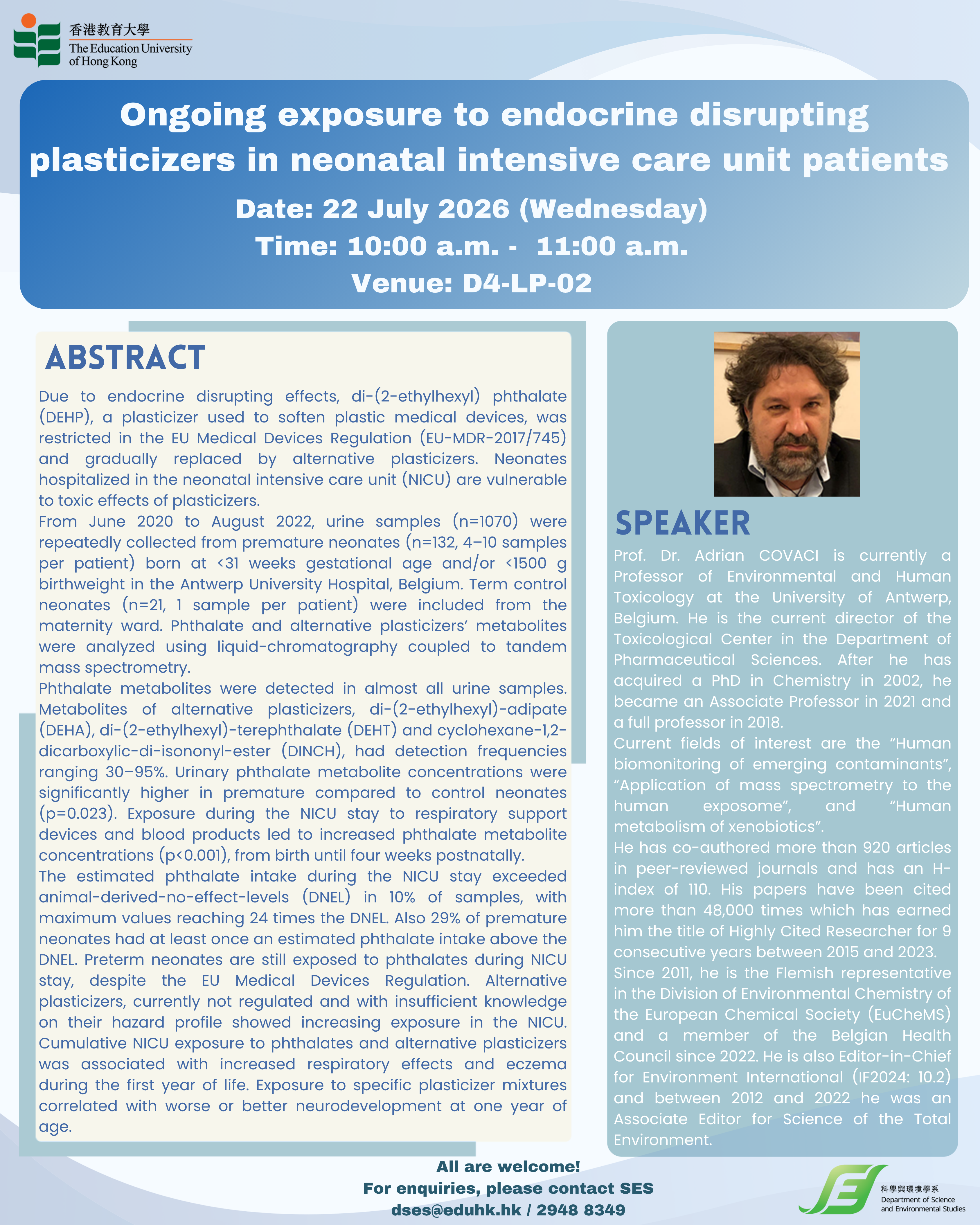 Ongoing exposure to endocrine disrupting plasticizers in neonatal intensive care unit patients 